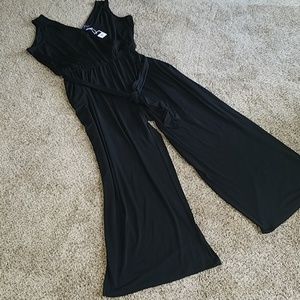 KAARI BLUE CURVY JUMPSUIT WITH TIES